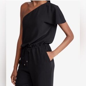 Ralph Lauren Black One-Shoulder Jumpsuit